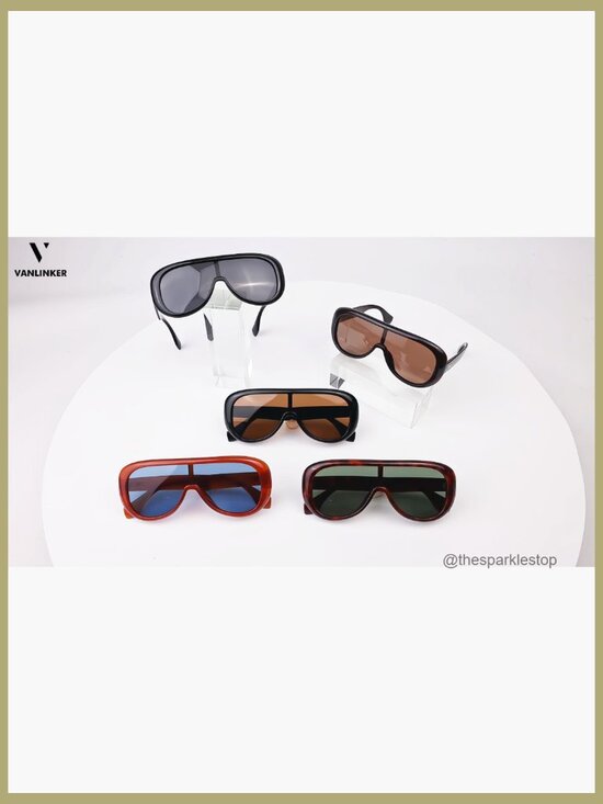 Oversized Aviator Square Sunglasses with Polarized Lenses main image 6